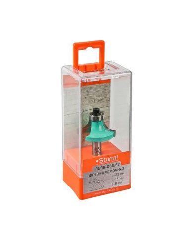 Фреза кромочная калевочная с подшипником 12,7 мм, dxhxl 32x15x59,5 мм, хв.8  Sturm-Tehinstrument