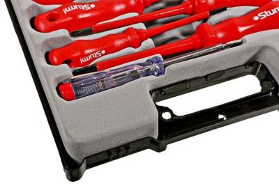 Набор отверток диэлектрических 7 шт, пластиковый кейс, CrV  Sturm-Tehinstrument