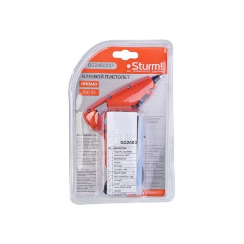 Пистолет клеевой 160Вт,  Sturm-Tehinstrument