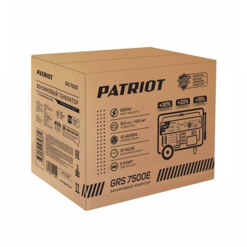 Генератор бензиновый Patriot GRS 7500 E-Tehinstrument
