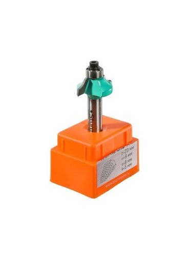 Фреза кромочная калевочная с подшипником 9,5 мм, dxhxl 23x9x52 мм, хв.8  Sturm-Tehinstrument