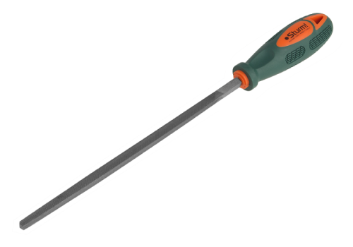 Напильник квадратный 200 мм, двойная насечка, противоскользящая рукоятка  Sturm-Tehinstrument