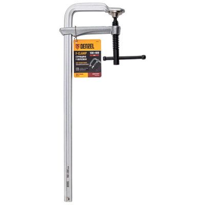 Струбцина F-образная, 100x400мм, кованая Denzel-Tehinstrument