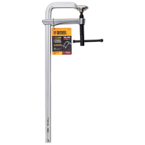 Струбцина F-образная, 100x400мм, кованая Denzel-Tehinstrument