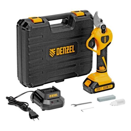 Секатор аккумуляторный, бесщет., CP-30BL, Li-Ion, 20 В, лезвия SK5 // Denzel-Tehinstrument