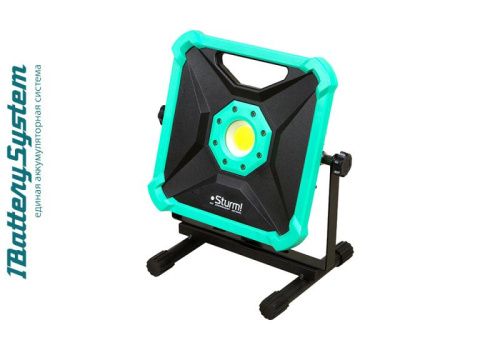 Фонарь-прожектор, 20W, 2000лм, 1BatterySystem, БЕЗ АКБ и ЗУ,  Sturm-Tehinstrument