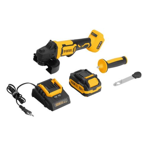 Бесщеточная аккумуляторная угловая шлифовальная машина Denzel AGH-BL-20-125, Li-Ion, 20 В-Tehinstrument