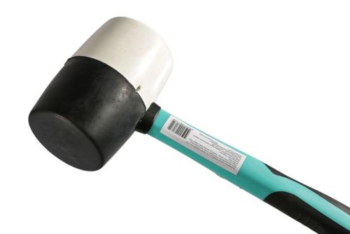 Киянка 900г, черно-белая, резиновый боек, обрезиная рукоятка,  Sturm-Tehinstrument