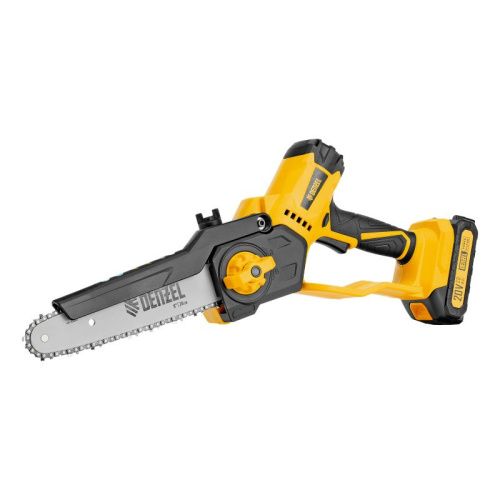 Цепная мини-пила аккумуляторная бесщет., СCS-200BL, шина 200 мм, Li-Ion, 20 В Denzel-Tehinstrument
