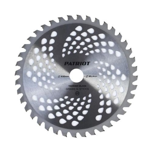 Нож Patriot TBS-40 P для триммера (230х25.4 мм, 40 зубьев)-Tehinstrument