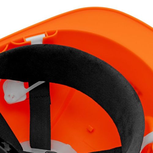 Каска защитная ударопрочная, ABS/PC, плавная регулировка, модель «Форвард» (К-05)оранж. Denzel-Tehinstrument