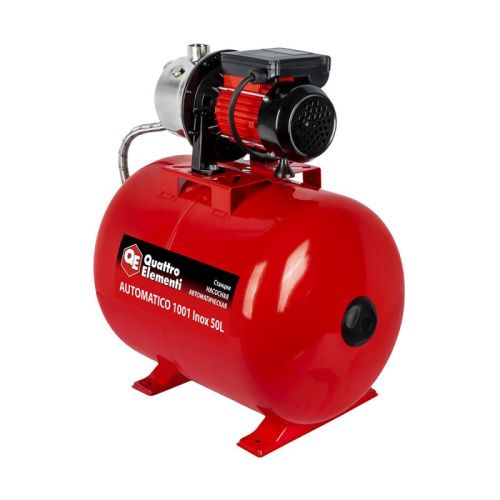 Насосная станция QUATTRO ELEMENTI Automatico 1001 Inox 50 L-Tehinstrument