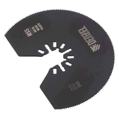 Насадка для МФИ отрезная полукруг, HSS, по металлу и дереву, 80 мм х 1,2 мм, мелкий зуб Denzel-Tehinstrument