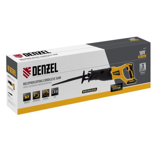 Пила сабельная аккумуляторная бесщет Denzel BRC-120-0-Tehinstrument