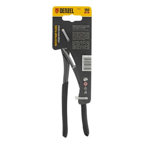 Клещи переставные, обливные рукоятки, 180 мм Denzel-Tehinstrument
