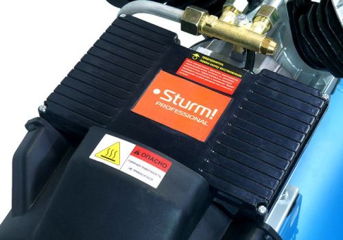 Компрессор воздушный масляный  Sturm AC932100, 2,4кВт, 410л/мин, ресивер 100л, прямой привод-Tehinstrument