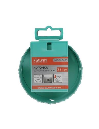 Коронка биметаллическая, 83 мм, 5/8",  Sturm-Tehinstrument