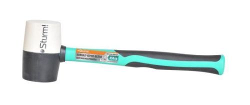 Киянка 450 г черно-белая, фибергласовая рукоятка  Sturm-Tehinstrument