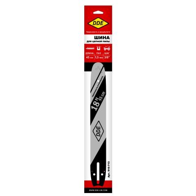 Шина пилы цепной сварная DDE 18"/ 45 см 3/8"-1,5-68 зв  проф.-Tehinstrument
