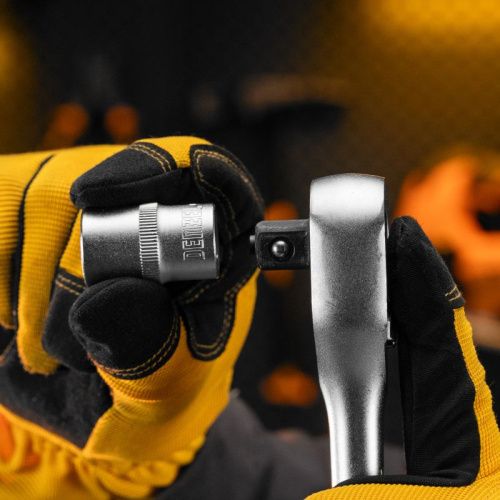 Ключ-трещотка 1/2", 90 зубьев, с быстрым сбросом, CrV Denzel-Tehinstrument