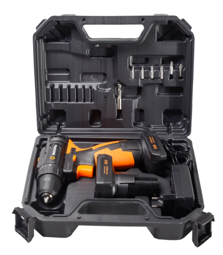 Дрель-шуруповерт Вихрь ДА-24Л-2К/Б (2,0 А/ч) (бесщеточный двигатель)-Tehinstrument