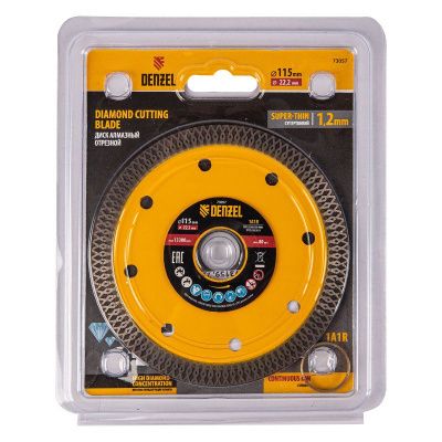 Диск алмазный отрезной Denzel 115 х 22,2мм-Tehinstrument