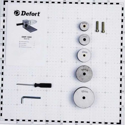 Аппарат сварочный для полипропиленовых труб Defort DWP-1000 (Дефорт 1000), 98291759-Tehinstrument