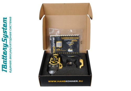 Аккумуляторный ударный гайковерт Hanskonner HCD18100S 1BatterySystem-Tehinstrument