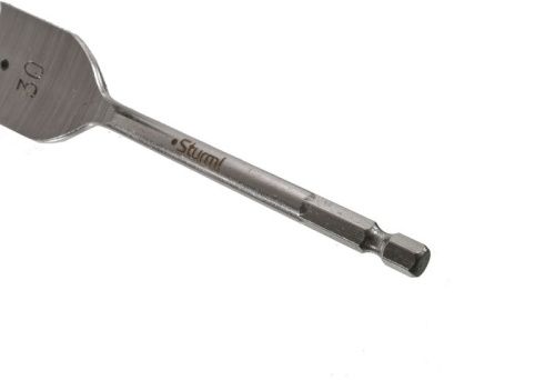 Сверло перовое по дереву, 30мм, шестигранный хвостовик,  Sturm-Tehinstrument