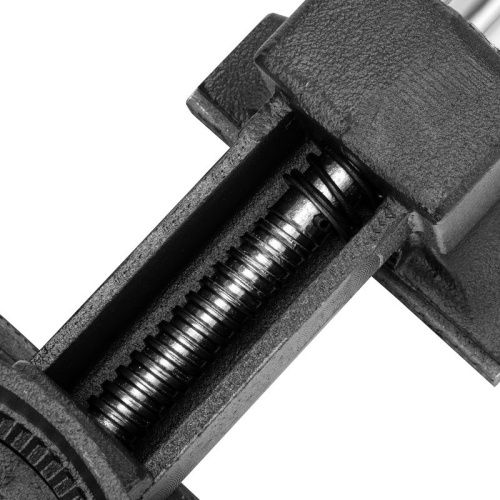 Тиски слесарные BVH-200, 200 мм, поворотные, стальная направляющая, с наковальней //Denzel-Tehinstrument