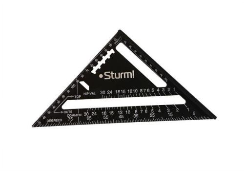 Угольник Свенсона 170мм, алюминиевый сплав, чёрная оксидация, белая шкала,  Sturm-Tehinstrument