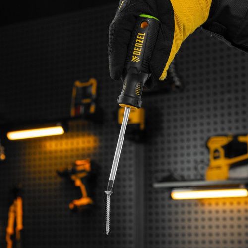 Отвертка, PZ2x100 мм, S2, 3к рукоятка Denzel-Tehinstrument