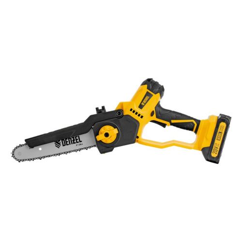 Цепная мини-пила аккумуляторная бесщет., СCS-200BL, шина 200 мм, Li-Ion, 20 В Denzel-Tehinstrument