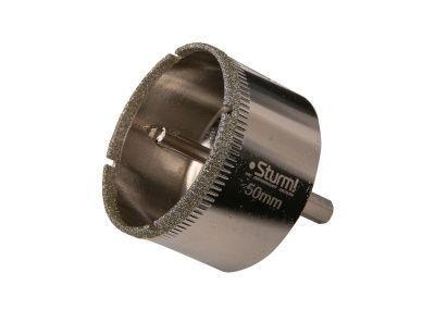 Коронка алмазн. По керам. Плитке и стеклу 50 х 55 мм,  с центрир. Сверл.  Sturm-Tehinstrument