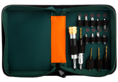 Набор сверел с адаптером для быстрой смены бит и сверел  Sturm-Tehinstrument