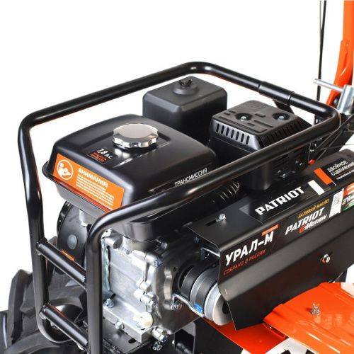 Мотоблок бензиновый Patriot УРАЛ M с колесами Extreme-Tehinstrument