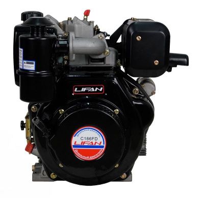 Двигатель Lifan Diesel 186FD, вал ?25мм, катушка 6 Ампер-Tehinstrument