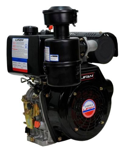 Двигатель Lifan Diesel C195FD-A, вал ?25мм, катушка 6 Ампер-Tehinstrument