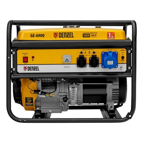 Генератор бензиновый  Denzel GE 6900-Tehinstrument
