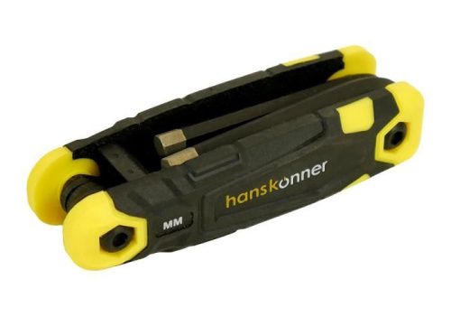 Набор шестигранных ключей, 1, 5-8 мм, 8 шт, S2, складные, Hanskonner-Tehinstrument