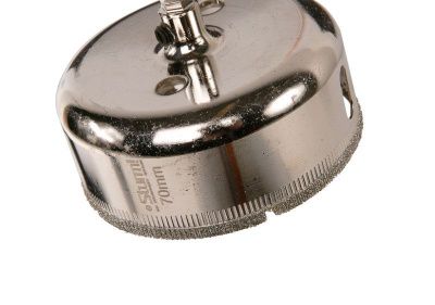 Коронка алмазн. По керам. Плитке и стеклу 70 х 55 мм,  с центрир. Сверл.  Sturm-Tehinstrument