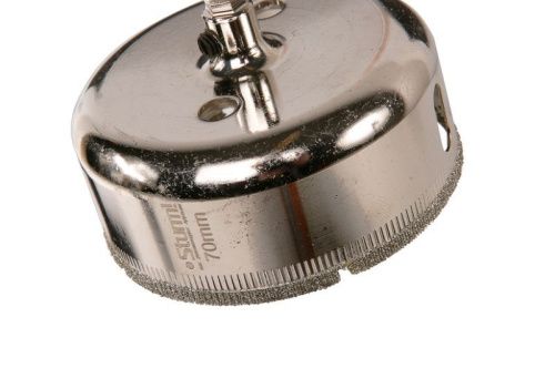 Коронка алмазн. По керам. Плитке и стеклу 70 х 55 мм,  с центрир. Сверл.  Sturm-Tehinstrument