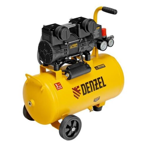 Малошумный безмасляный компрессор Denzel DLP-950/24-Tehinstrument