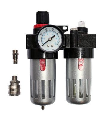 Регулятор давления QUATTRO ELEMENTI MF-3,с лубрикатором и фильтром-Tehinstrument