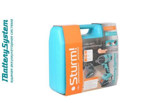 Аккумуляторный гайковерт  Sturm CD350S 1BatterySystem-Tehinstrument