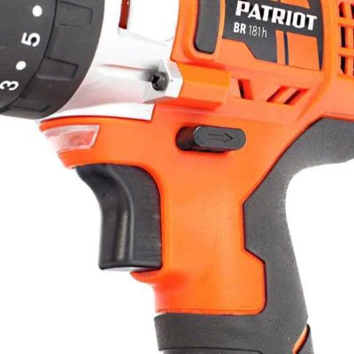 Аккумуляторная дрель-шуруповерт Patriot BR 181h (ударный аккумуляторный шуруповерт Патриот 181), 180201550-Tehinstrument