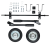 Комплект колёс и ручек для бензогенераторов DY6500, DY8000, DY9500, DY11000 L/LX/LX-3/LXA/LXW Huter-Tehinstrument