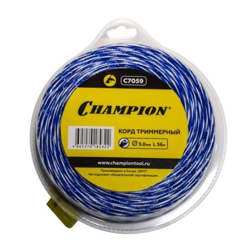 Корд трим.CHAMPION  Sky-cutter  3.0мм*  56м (витой квадрат), C7059-Tehinstrument