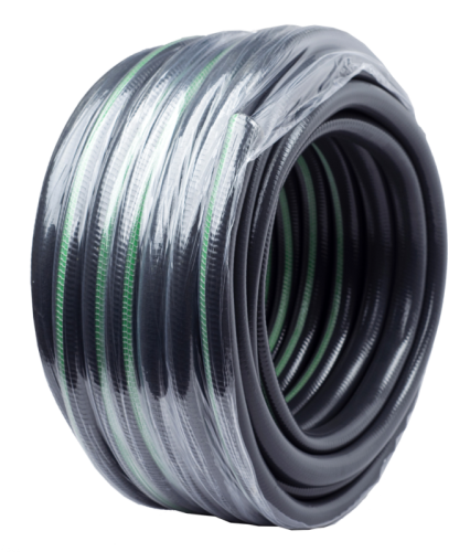 Шланг поливочный ПВХ усиленный премиум, пищевой пятислойный армированный 3/4, 25м (серый) Вихрь-Tehinstrument