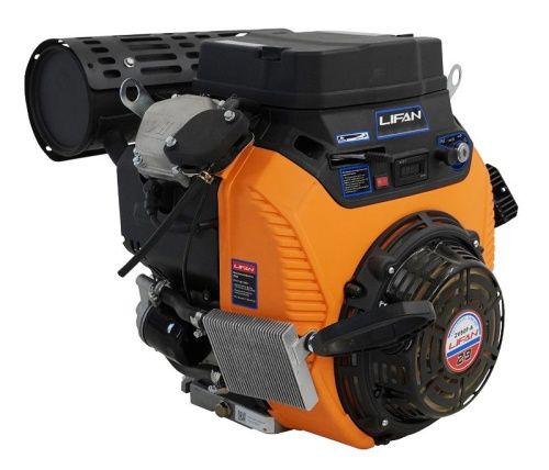 Двигатель Lifan LF2V80F-A, вал ?25мм, катушка 3 Ампера датчик давл./м,  м/радиатор, счетчик моточасов-Tehinstrument